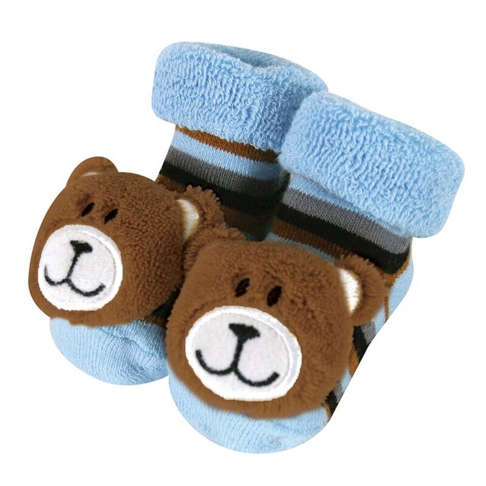 Stephan Baby Rattle Socks - Blue Bear, 6-12 months/New in Package
